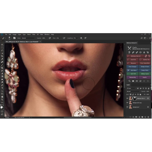 Установка Delicious Retouch