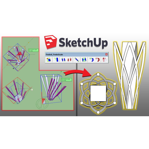 Установка плагина Fredo6 Fredo Scale для SketchUp Установка плагина Fredo6 Fredo Scale для SketchUp